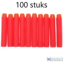 Universele pijltjes | geschikt voor nerf-n-strike speelgoedblasters | 100 stuks | rood
